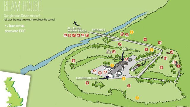 Beam House Interactive Centre Map